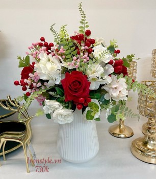 Bình hoa vải để bàn size thấp mã 12